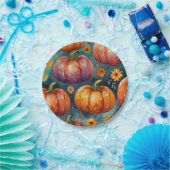 Halloween Pumpkin Vibes Designer Pappteller (Party)