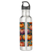 Halloween Pumpkin Vibes Edelstahlflasche (Rückseite)