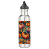 Halloween Pumpkin Vibes Edelstahlflasche (Rechts)
