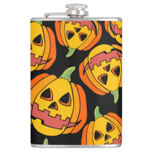 Halloween Pumpkin: Vintages Herbstsymbol Flachmann