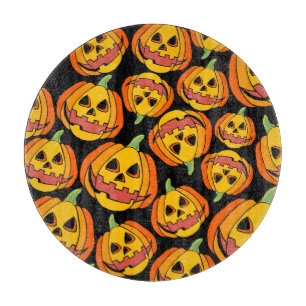 Halloween Pumpkin: Vintages Herbstsymbol Schneidebrett