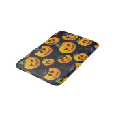 Halloween Pumpkin: Vintages Hexenmuster Badematte (Schrägansicht)