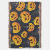 Halloween Pumpkin: Vintages Hexenmuster Decke (Vorderseite Vertikal)