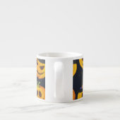 Halloween Pumpkin: Vintages Hexenmuster Espressotasse (Rückseite)