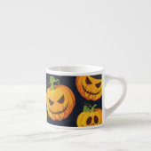 Halloween Pumpkin: Vintages Hexenmuster Espressotasse (Rechts)