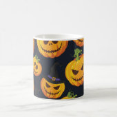 Halloween Pumpkin: Vintages Hexenmuster Kaffeetasse (Mittel)