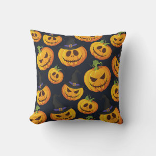 Halloween Pumpkin: Vintages Hexenmuster Kissen