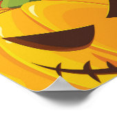 Halloween Pumpkin: Vintages Hexenmuster Poster (Ecke)