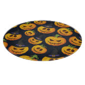 Halloween Pumpkin: Vintages Hexenmuster Schneidebrett (Ecke)