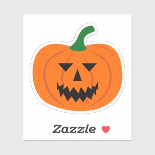 Halloween Pumpkin Vinyl Sticker (Blatt)