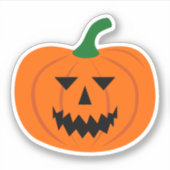 Halloween Pumpkin Vinyl Sticker (Vorderseite)