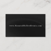 Halloween Pumpkin Visitenkarte (Rückseite)