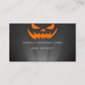 Halloween Pumpkin Visitenkarte (Vorderseite)