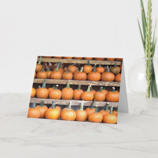 Halloween Pumpkin Wall Karte (Vorderseite)