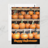 Halloween Pumpkin Wall Postkarte (Vorne/Hinten)