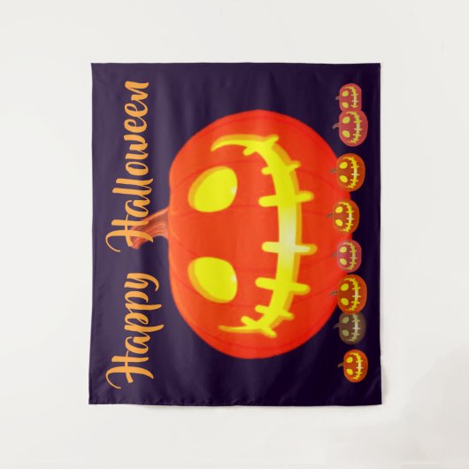 HALLOWEEN PUMPKIN WANDTEPPICH (Vorderseite)