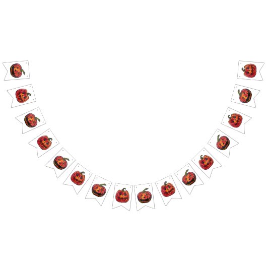Halloween Pumpkin Wimpelkette (Alle)