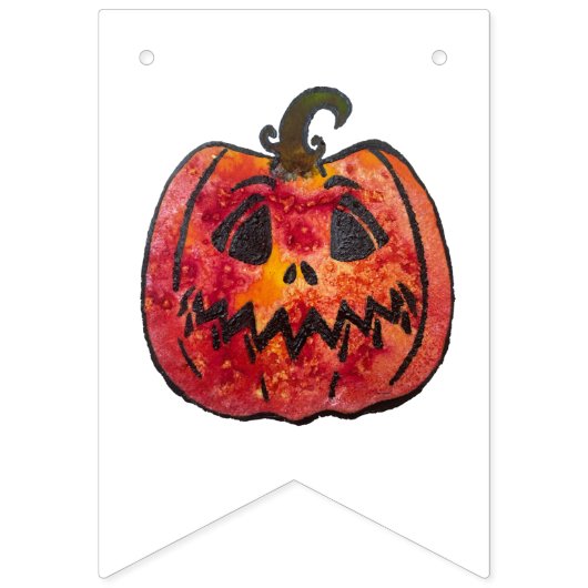 Halloween Pumpkin Wimpelkette (Zweite Fahne)
