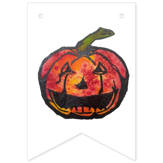 Halloween Pumpkin Wimpelkette (Dritte Fahne)
