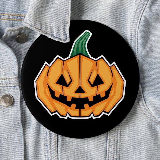 Halloween Pumpkin (Winkelstil) Button (Beispiel)