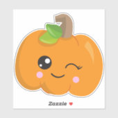 Halloween Pumpkin, Winking Pumpkin, Trick oder Tre Aufkleber (Blatt)