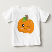 Halloween Pumpkin, Winking Pumpkin, Trick oder Tre Baby T-shirt (Vorderseite)