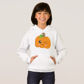 Halloween Pumpkin, Winking Pumpkin, Trick oder Tre Hoodie (Vorne ganz)