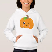 Halloween Pumpkin, Winking Pumpkin, Trick oder Tre Hoodie (Vorderseite)