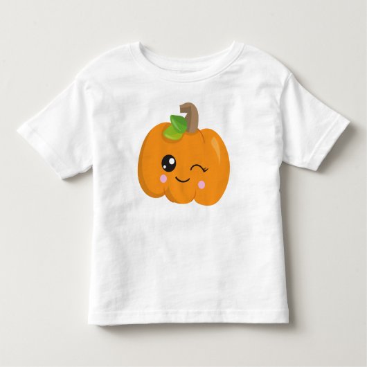 Halloween Pumpkin, Winking Pumpkin, Trick oder Tre Kleinkind T-shirt (Vorderseite)