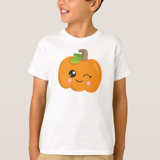 Halloween Pumpkin, Winking Pumpkin, Trick oder Tre T-Shirt (Vorderseite)