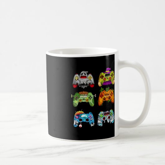Halloween Pumpkin Witch Gaming Controller Zombie Kaffeetasse (Rechts)