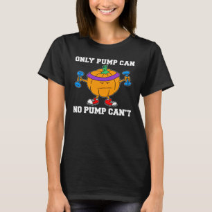Halloween Pumpkin Workout Puff T-Shirt