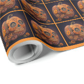 Halloween Pumpkin Wrapping Paper Geschenkpapier (Rolleneckpunkt)