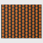 Halloween Pumpkin Wrapping Paper Geschenkpapier (Flach)