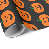 Halloween Pumpkin Wrapping Paper Geschenkpapier (Rolleneckpunkt)