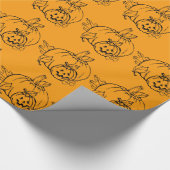 Halloween Pumpkin Wrapping Paper Geschenkpapier (Ecke)