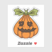 Halloween Pumpkin-Zeichenkopfkleber Aufkleber (Blatt)