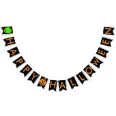 Halloween Pumpkin Zombie Bunting Banner (Alle)