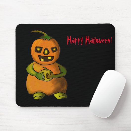 Halloween Pumpkinman Mousepad (Mit Mouse)