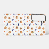 Halloween Pumpkins and Bats Pattern Samsung Galaxy Hülle (Rückseite (Horizontal))