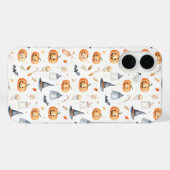 Halloween Pumpkins and Ghosts Pattern Case-Mate iPhone Hülle (Rückseite (Horizontal))
