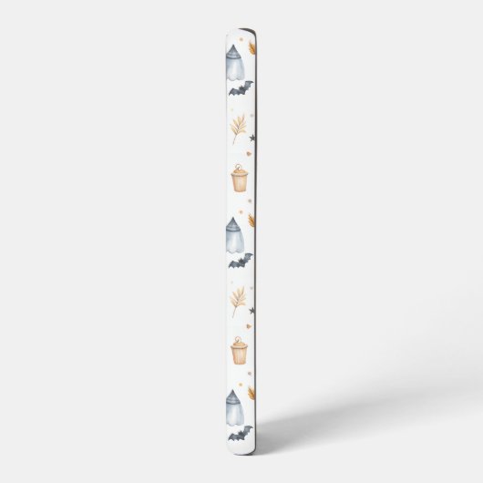 Halloween Pumpkins and Ghosts Pattern Samsung Galaxy Hülle (Linke Seite)