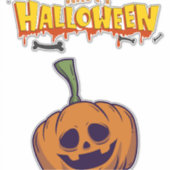 Halloween Pumpkins Aufkleber (Vorderseite)