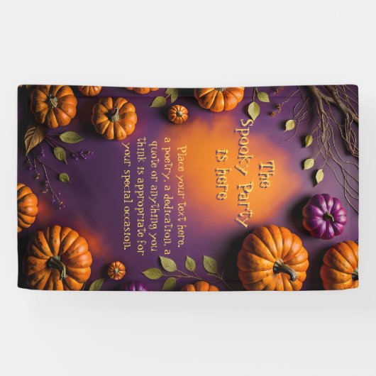 Halloween Pumpkins Banner (Horizontal)