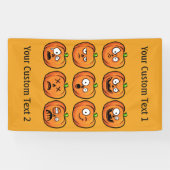 Halloween Pumpkins benutzerdefinierte Textbanner 1 Banner (Horizontal)