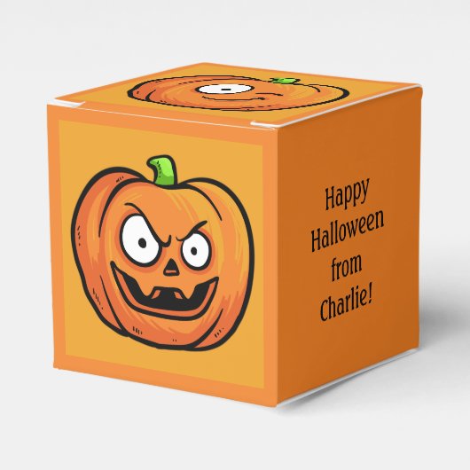 Halloween Pumpkins benutzerdefiniertes Textfeld Geschenkschachtel (Vorderseite)