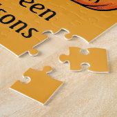 Halloween Pumpkins benutzerdefiniertes Textpuzzle Puzzle (Seite)