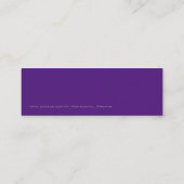 Halloween Pumpkins Bkmark Mini Visitenkarte (Rückseite)