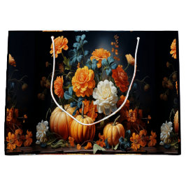 Halloween Pumpkins-Blume Große Geschenktüte