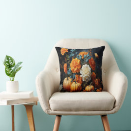 Halloween Pumpkins-Blume Kissen